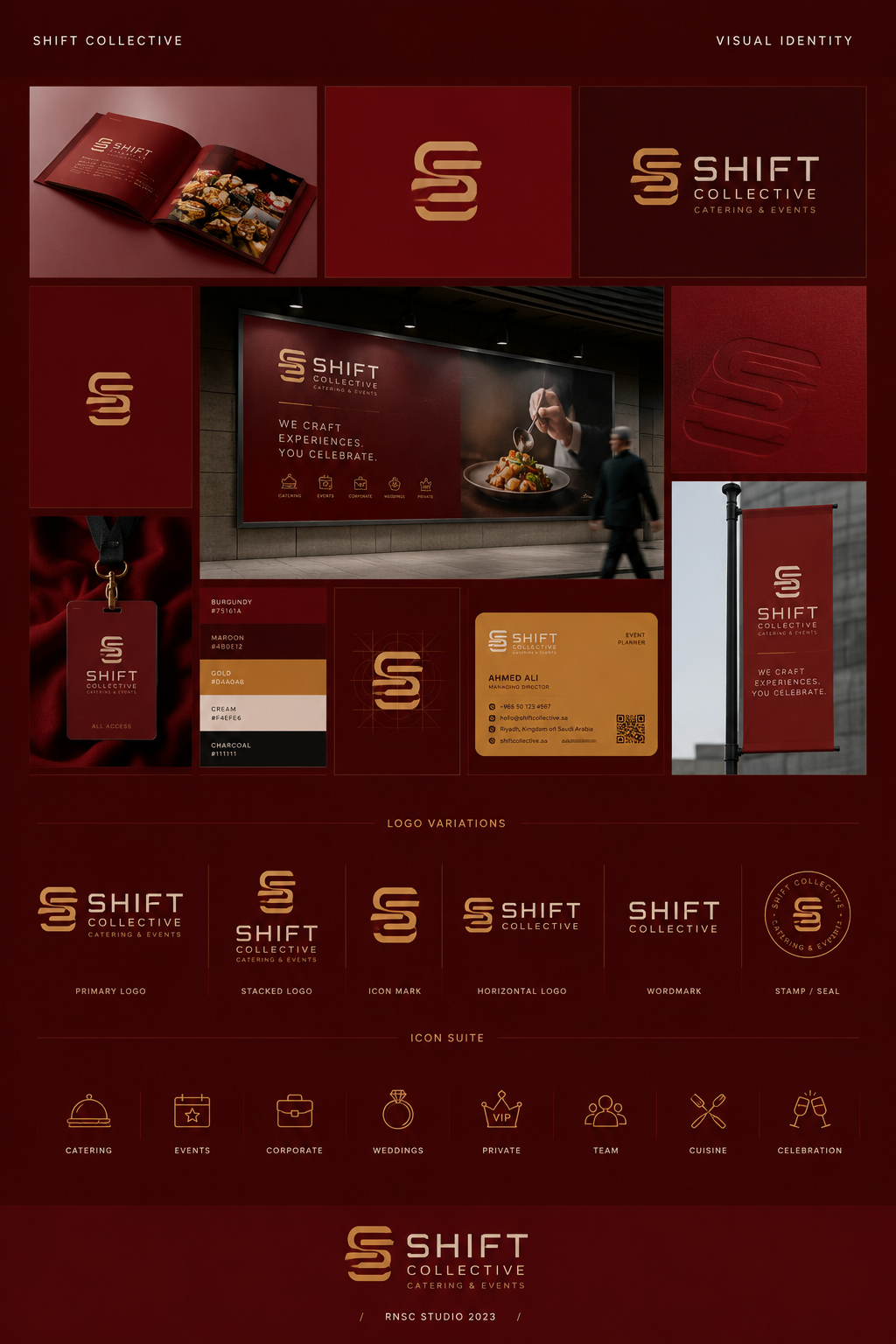 Creative Branding For Catering Business, branding by Muhammed Razal