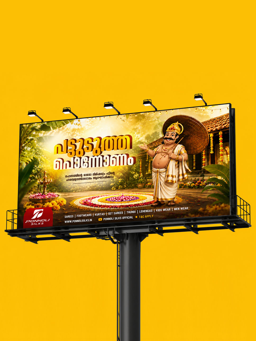 Creative Onam Poster, branding by Muhammed Razal