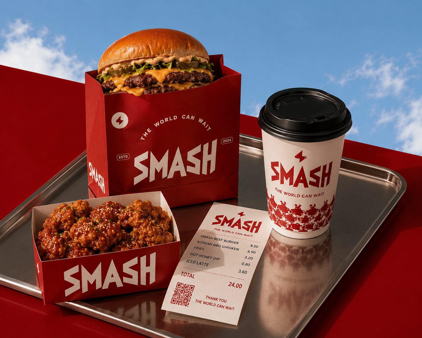 Creative Branding Project For Smash Cafeteria by Muhammed Razal, image 3 of 7