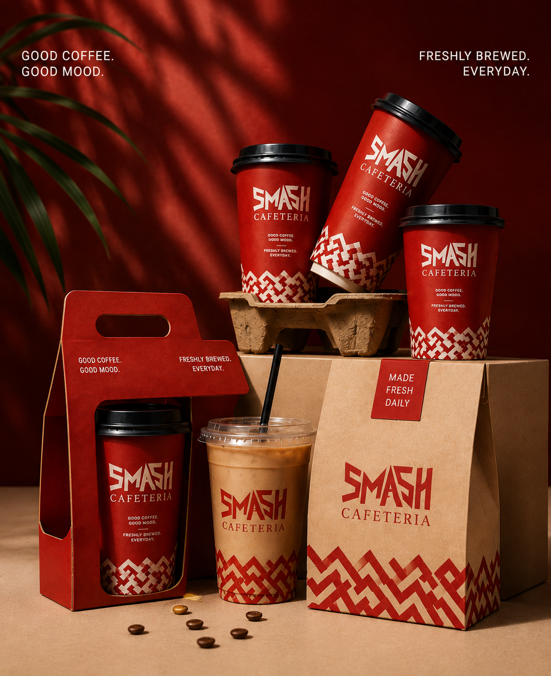Creative Branding Project For Smash Cafeteria by Muhammed Razal, image 5 of 7